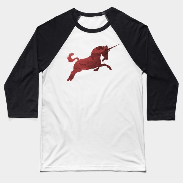 Unicorn Baseball T-Shirt by BittenByErmines
